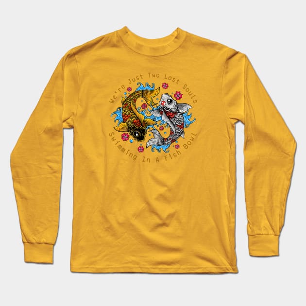 KOI FISH LOVER Long Sleeve T-Shirt by DMD Art Studio